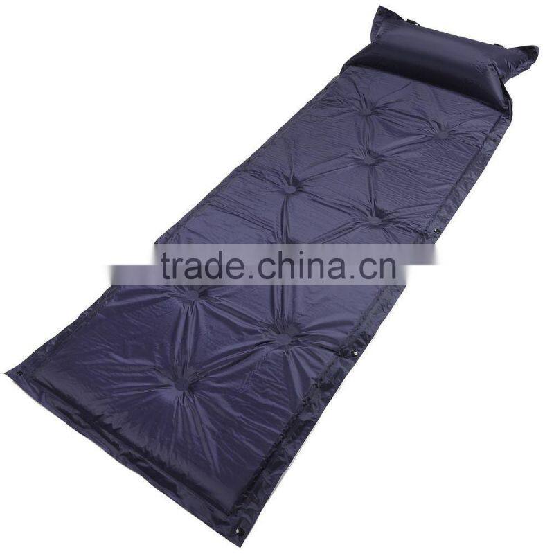 Outdoor Self-Inflating Blue Pad Picnic Hiking Camping Bed Sleeping Mat