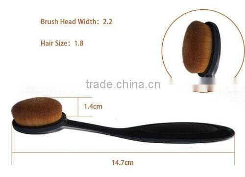 Private brand Oval Head Cosmetic Brush Set 10 pieces beauty and makeup tools
