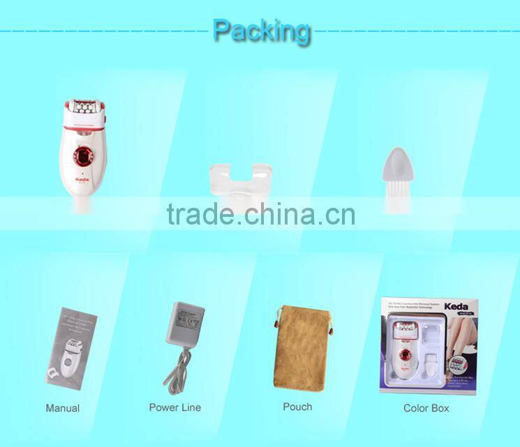 Red Rechargeable Fine Hair Epilation Tool