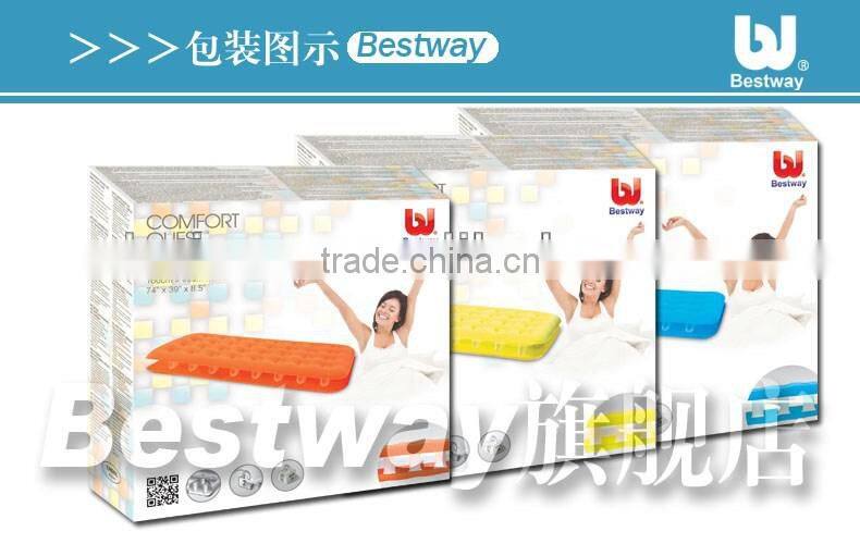 Colourful Bestway67387 color transparent flock mattress for promotion