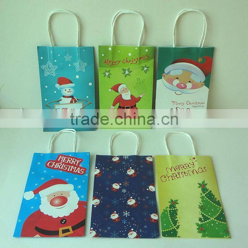 durable custom promotional paper gift packaging bag wholesale