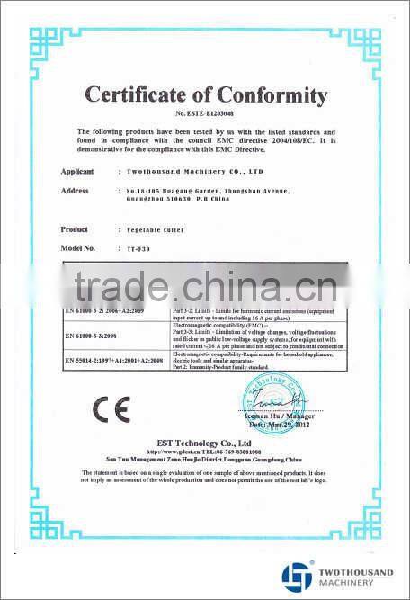 Vegetable Cutter - 5 Free Different Blades, CE, TT-F30