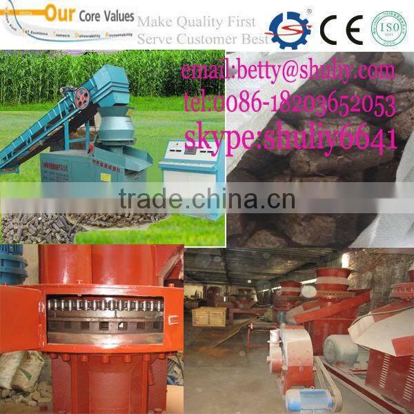 popular Bamboo Dust, Tea waste, Wheat Straw pellet briquetting machine