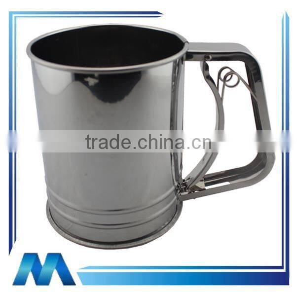 China manufacturer manual stainless steel flour sieve