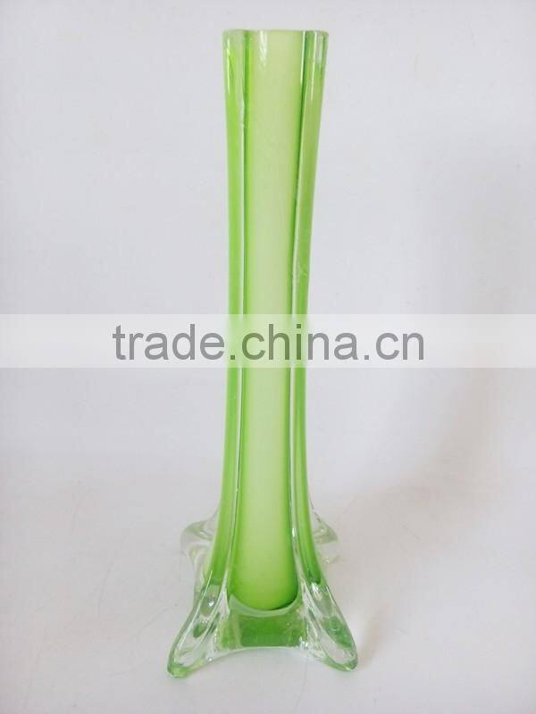 Multi-colored Tree-shaped Decoretive Flowers Glass Bottle Unique Shaped Glass Decorative Bottle