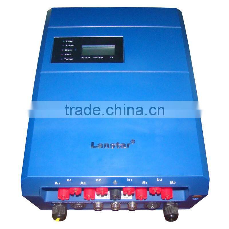 Electric fence energizer security systems for home