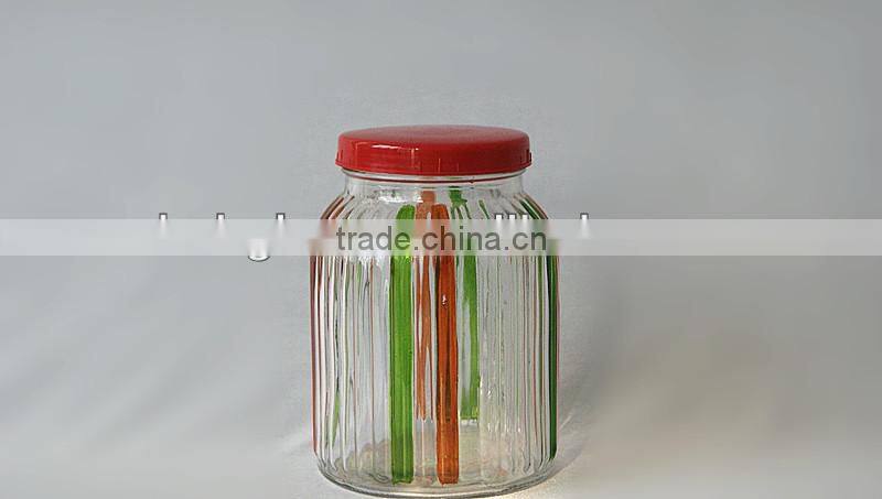 3pcs new design glass jars