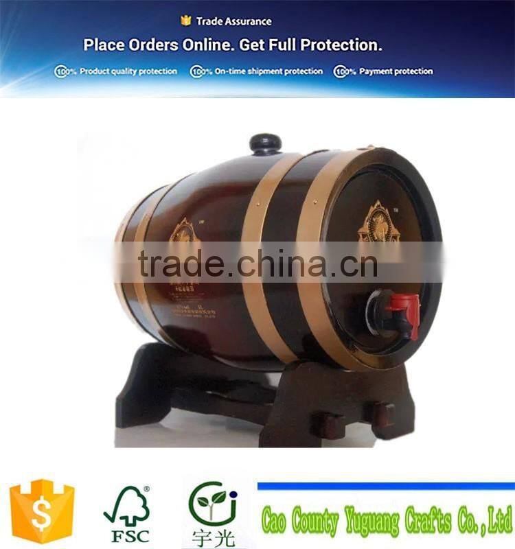 mini wine barrel hand make unfinished/ finished wooden crafts