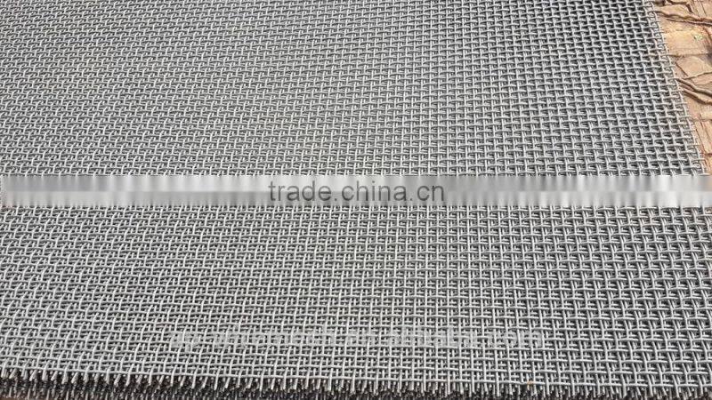Hot square screening galvanized stainless steel crimped wire mesh (factory)