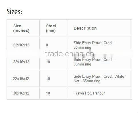 High quality Lobster prawn creels