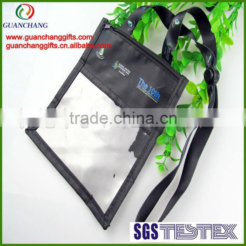china custom ID card document holder conference pouch