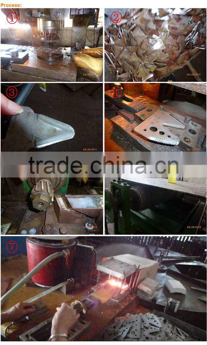 P49650H red stainless steel blade for john deere potato harvester