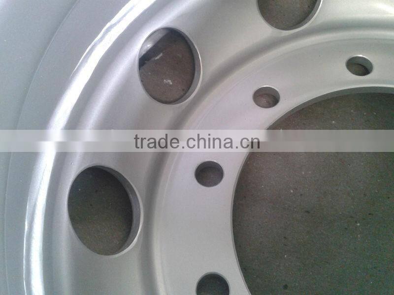 22.5*8.25 Tubeless Rim Howo Truck Steel Wheel