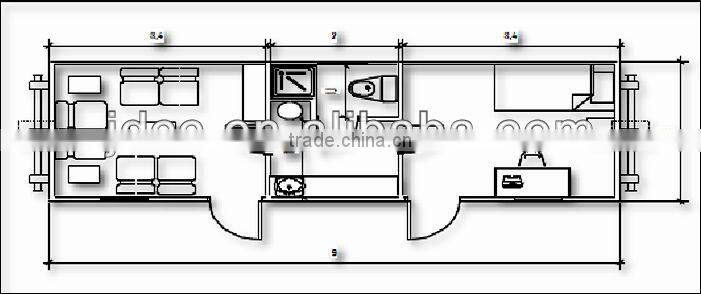 Sandwich panel steel structure container house ISO9001:2000