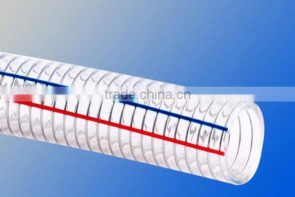Non- kink flexible pvc steel wire hose