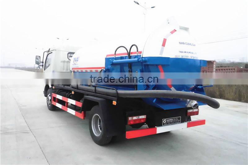 Exported Dongfeng DFAC mini 5CBM sewage truck for sale