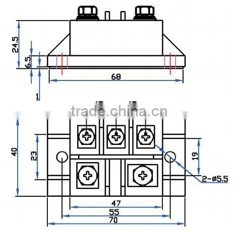three phase rectifier bridge module
