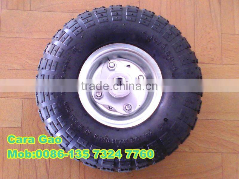 small rubber wheels for trolley 4.10/3.50-4