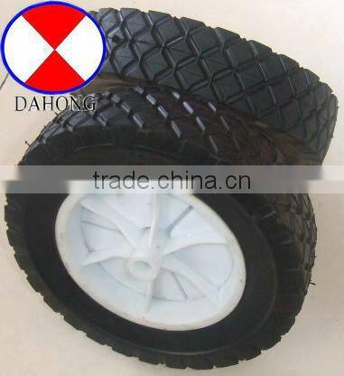 small trolley wheel size 8*1.75 solid wheel without bearing