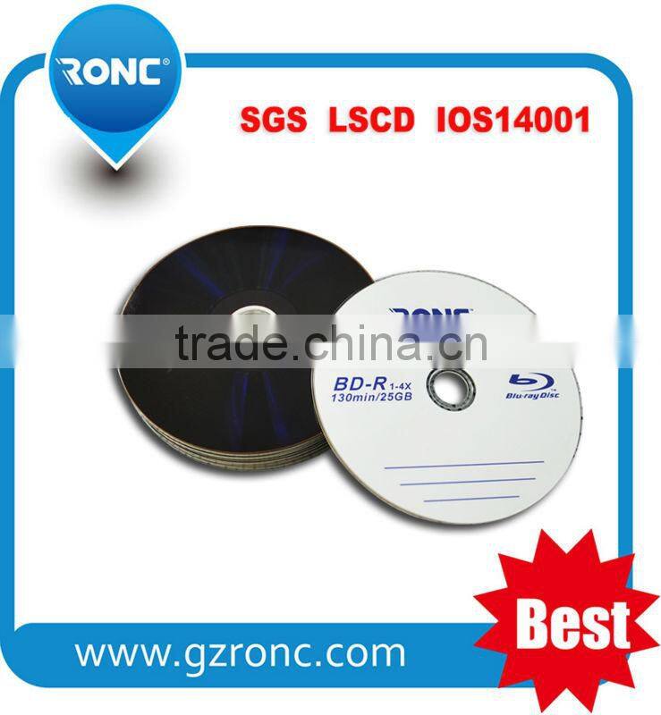 MOQ 1000pcs printable BD 25GB 50GB bule ray disc