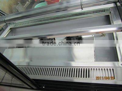 1.5 meter luxury free standing double arc cake showcase