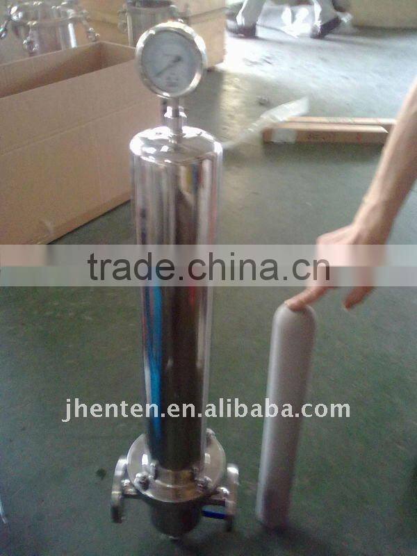 Manufacturers CE sanitary SUS304 SUS316 stainless steel air filter housing