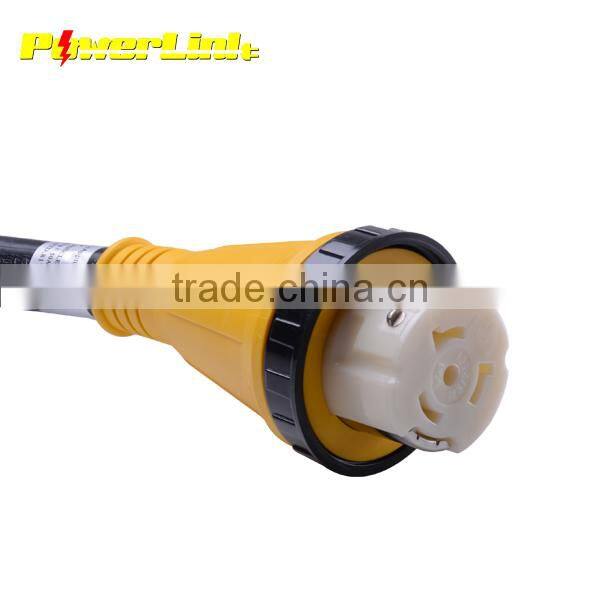 H70074 50A RV cord with molded connector, 6/3 + 8/1 STW