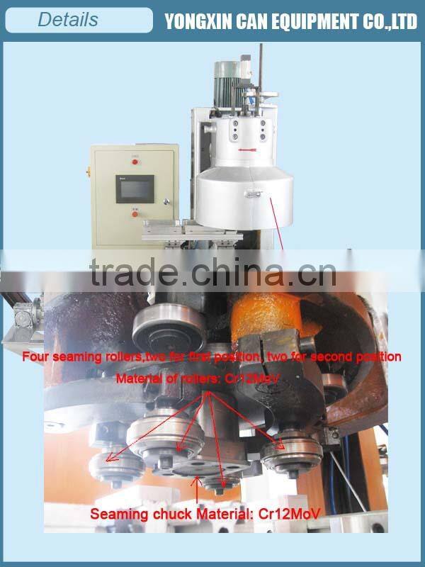 Automatic rectangular tin can seamer