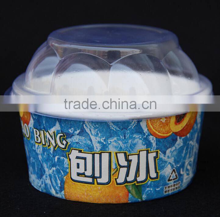 Blister plastic octagonal cap for paper bowl /Dessert bowl cover/disposable plastic lids