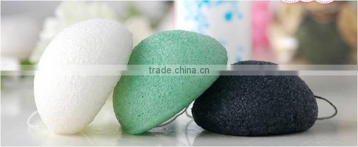 100% nature konjac sponge half ball shape konjac facial cleaning sponge