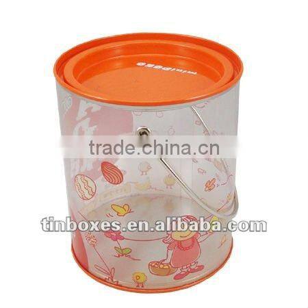 Sell Red Round Tin PET Bucket