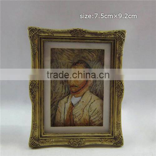 Plastic photo frame fridge magnet