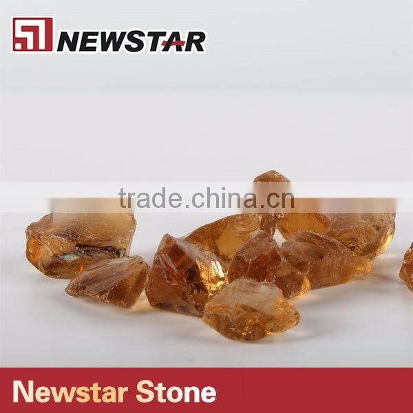 Outdoor decorative fire glass granule, fire glass price