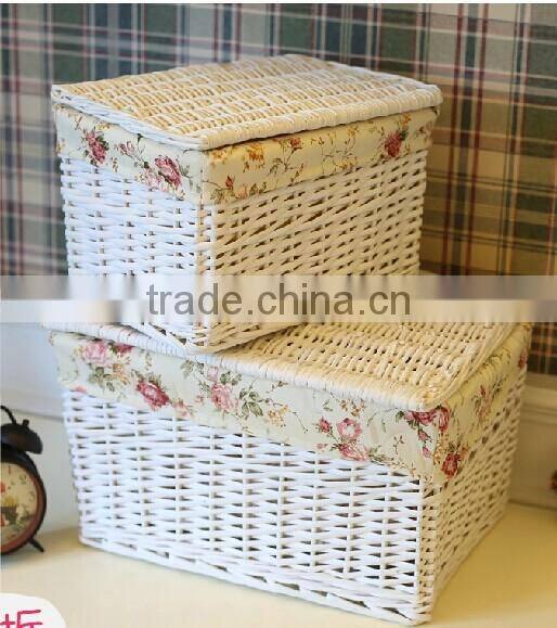 Handmade brown wicker hamper wholesale wicker clothes hamper