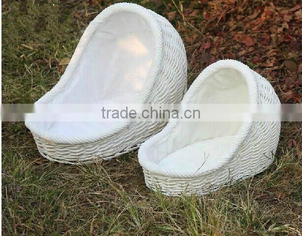 100% handmade wicker cat basket cat carry basket wholesale