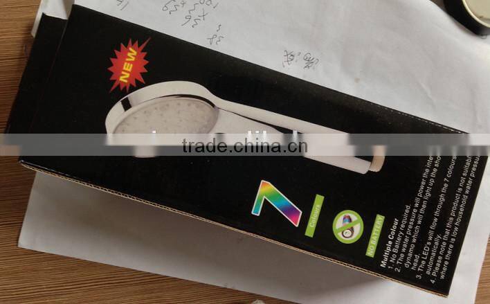 LED Shower Head temperature Colourful Sensor