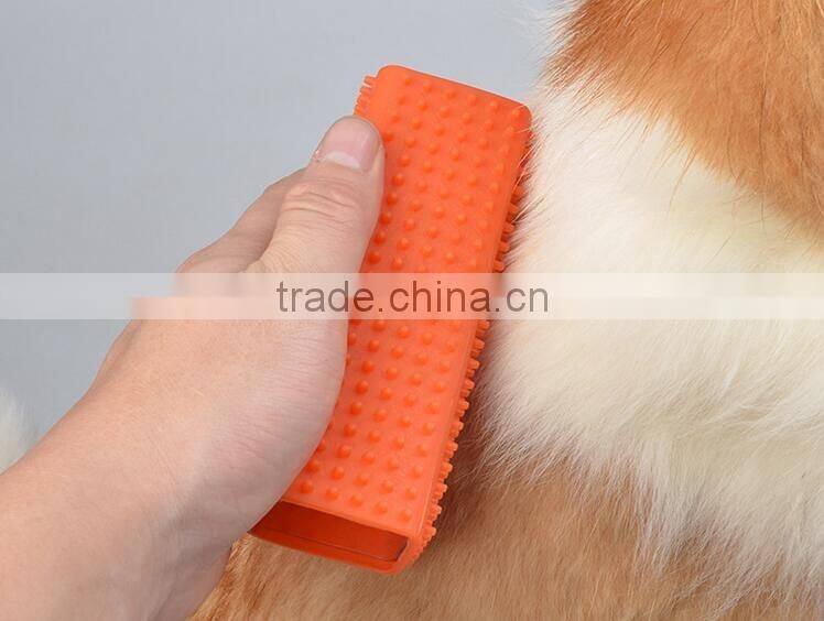 CY064 Pet Comb Mucous Wool Implement Silicone Brush Cat and Dog Fur Cleaner Pets Hair Comb