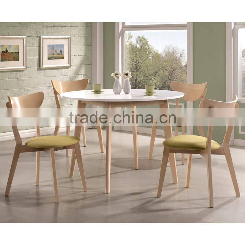 2015 Modern design round table dining set used wooden teak patio furniture