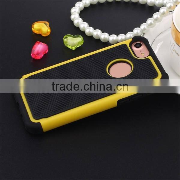 3 in 1 back cover football pattern phone shell TPU + PC phone case for iPhone 7