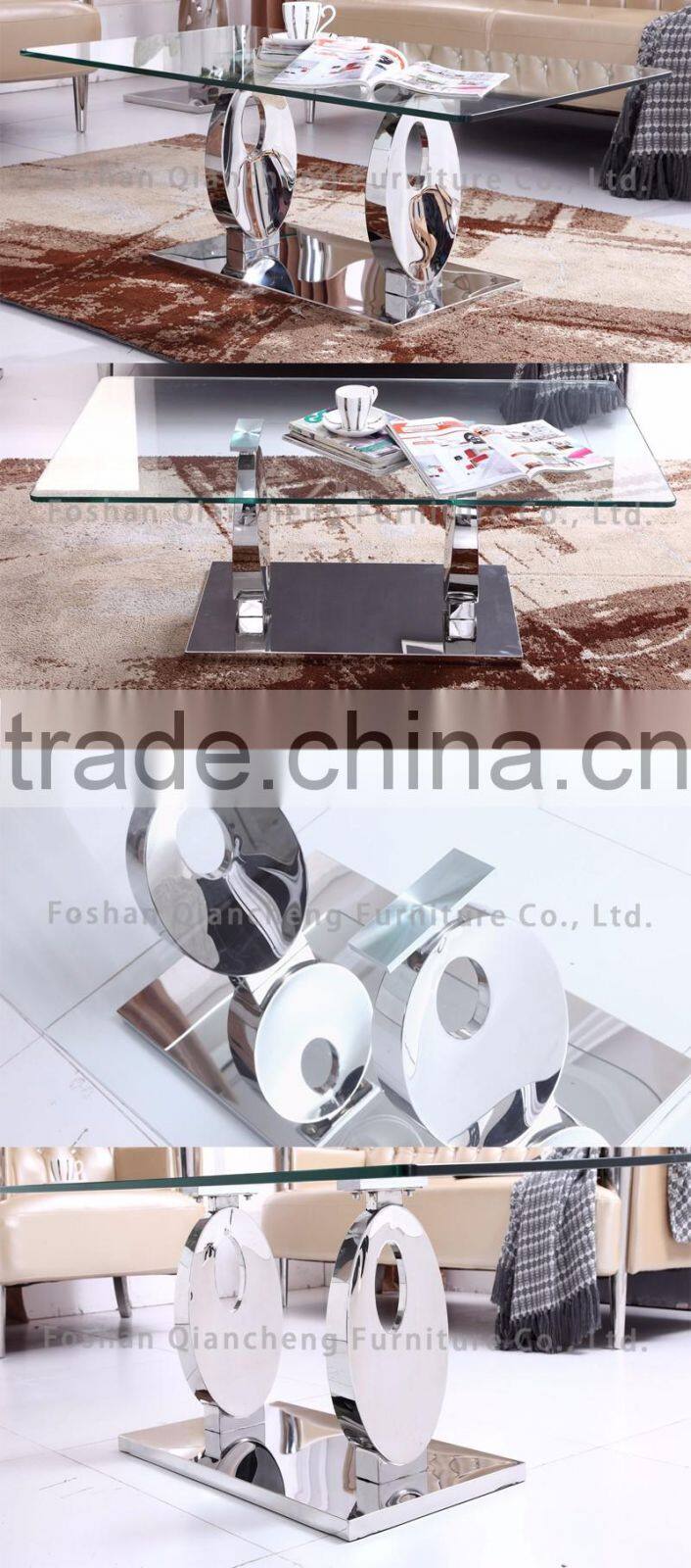 hot sell cheap Glass tea coffee table for hotel furniture