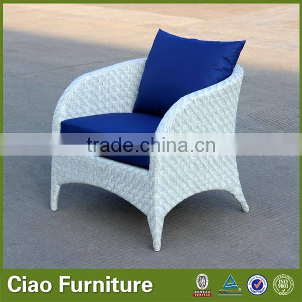 Outdoor furniture white import rattan module sofa
