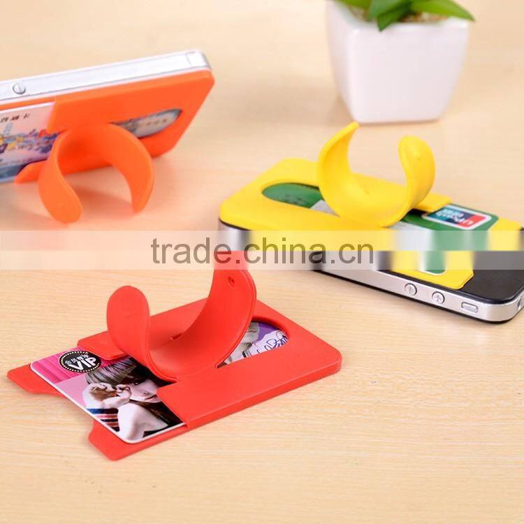 New arrival 3m Sticker silicone card pocket and no charger mobile phone holders