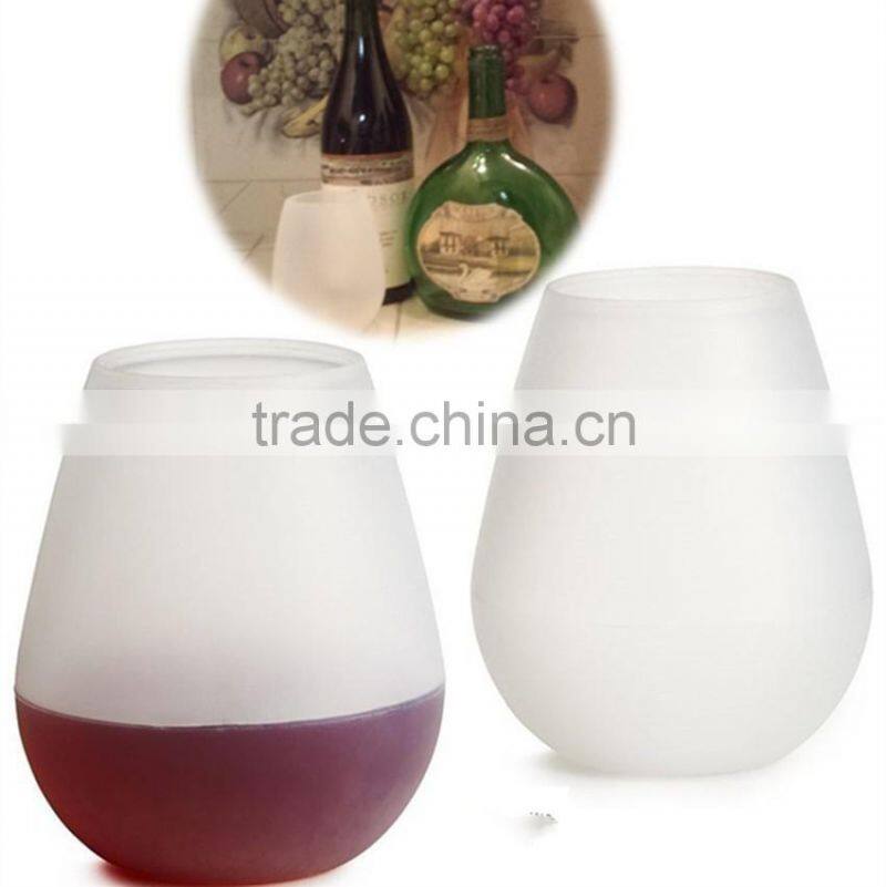 Eco-friendly fashion silicone wine cup drinking cup