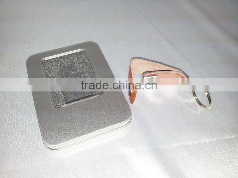 Real leather USB flash driver with embossing logo