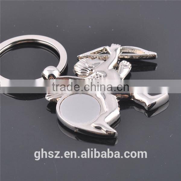 High quality factory price alloy novelty blank keychains producer