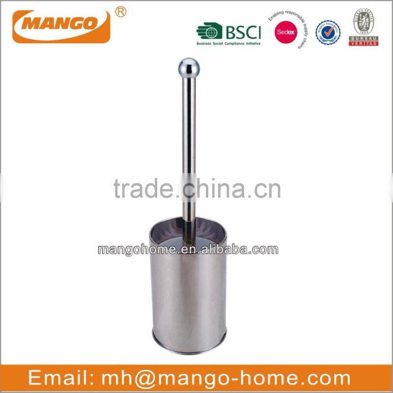 Long Handle Cheap Round Stainless Steel Toilet Brush