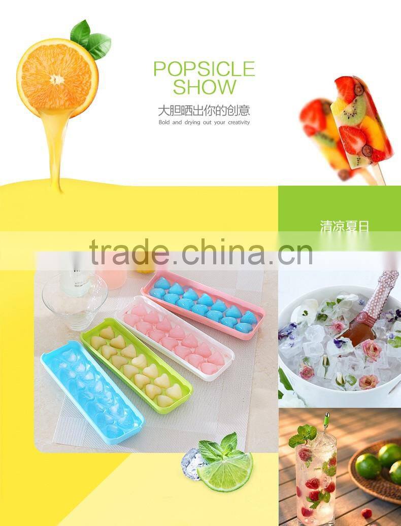 SGS Plastic ice cream mold and ice heart ball maker mold for wine or juice