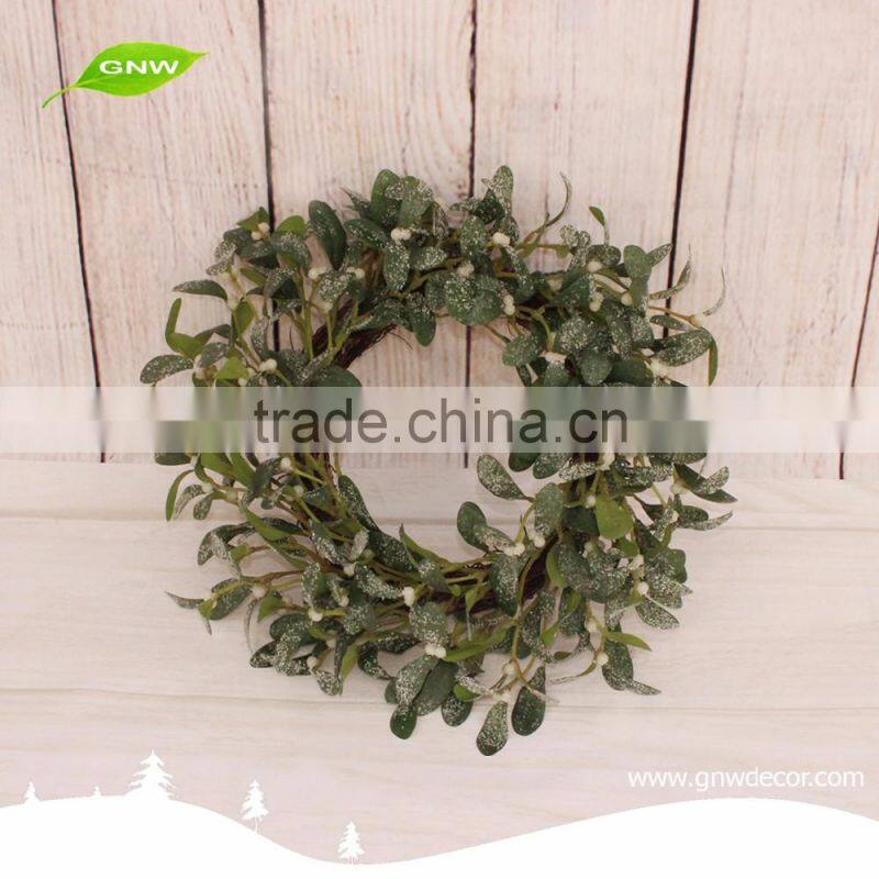 GNW CHWR-1605022 Hot Sale Wholesale magnolia leaf wreath for christmas decoration