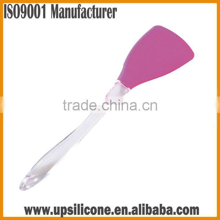 silicone spatula head with wooden/plastic/stainless steel handle