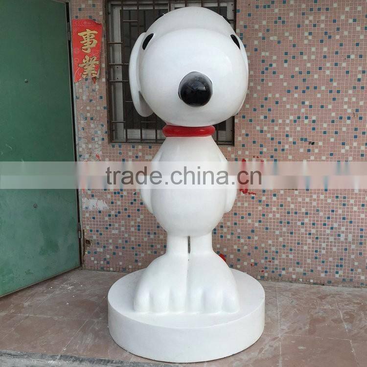 FRP cute dog sculpture statue